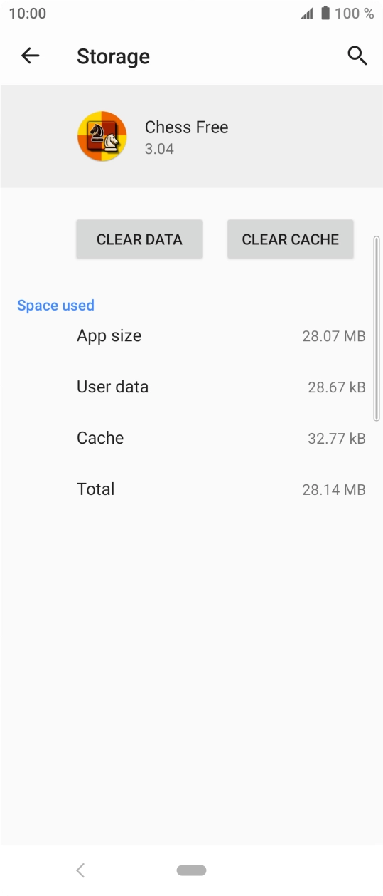 Press CLEAR CACHE.