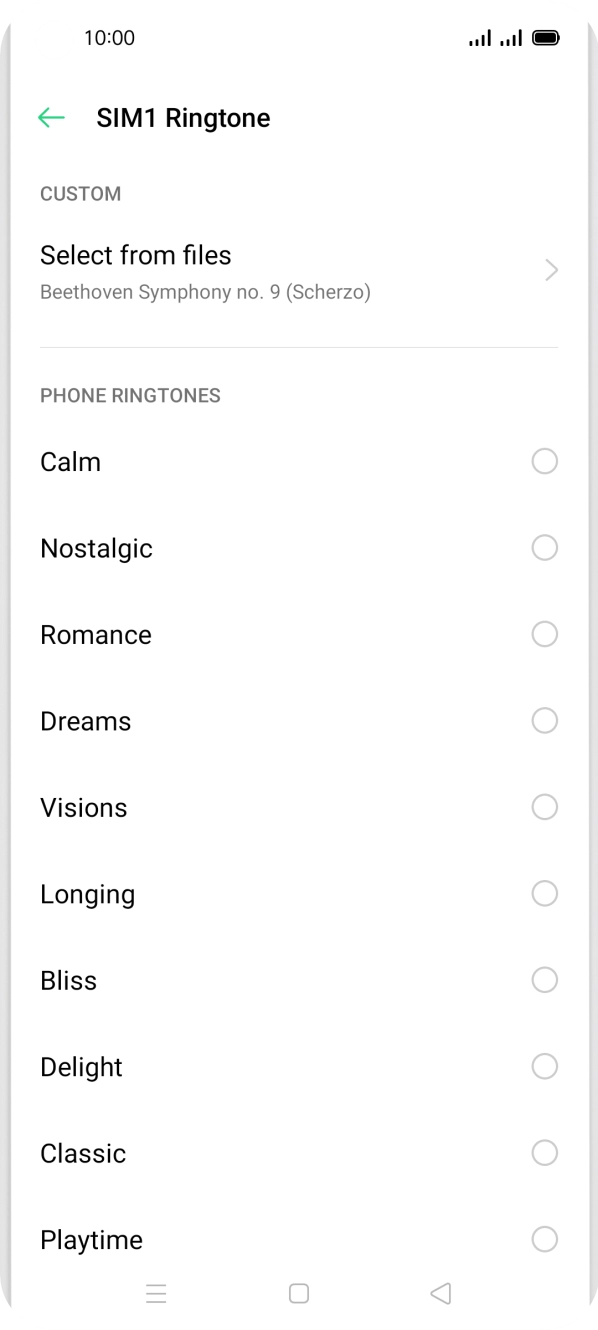 Press the Home key to return to the home screen.