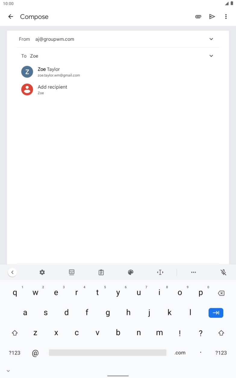 Press the required contact.