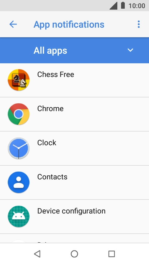 Press the required app.