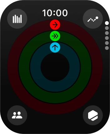 Press the Digital Crown to return to the home screen. Press the Digital Crown to return to the home screen.