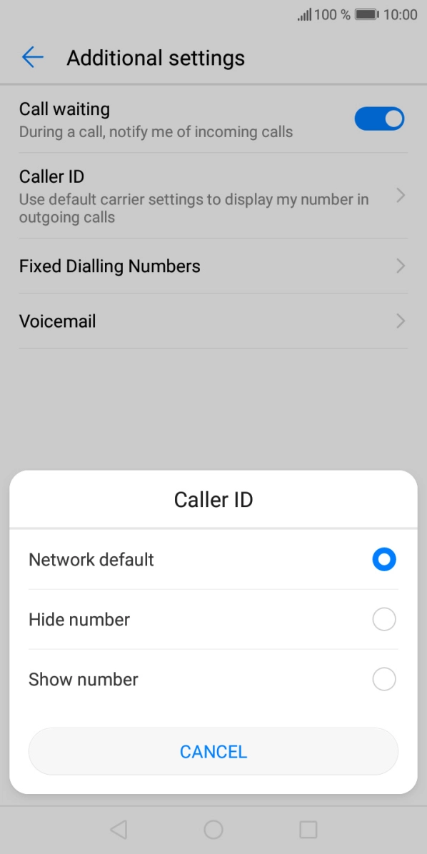Press Show number to turn on caller identification. Press Show number to turn on caller identification.