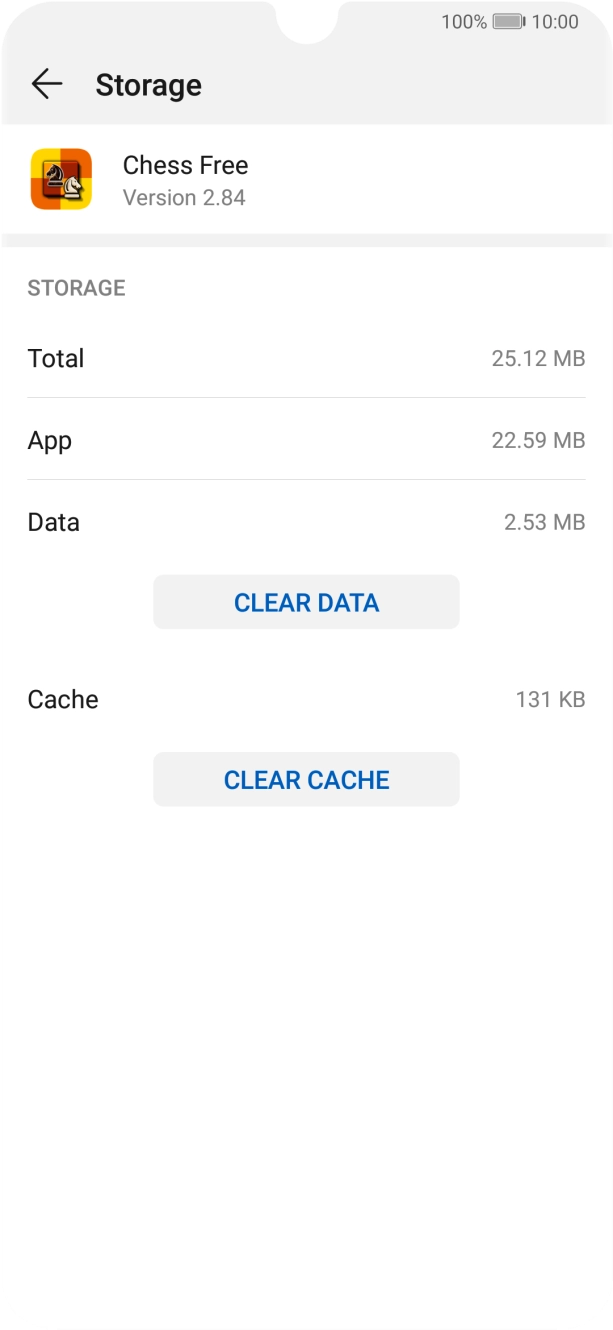 Press CLEAR CACHE.