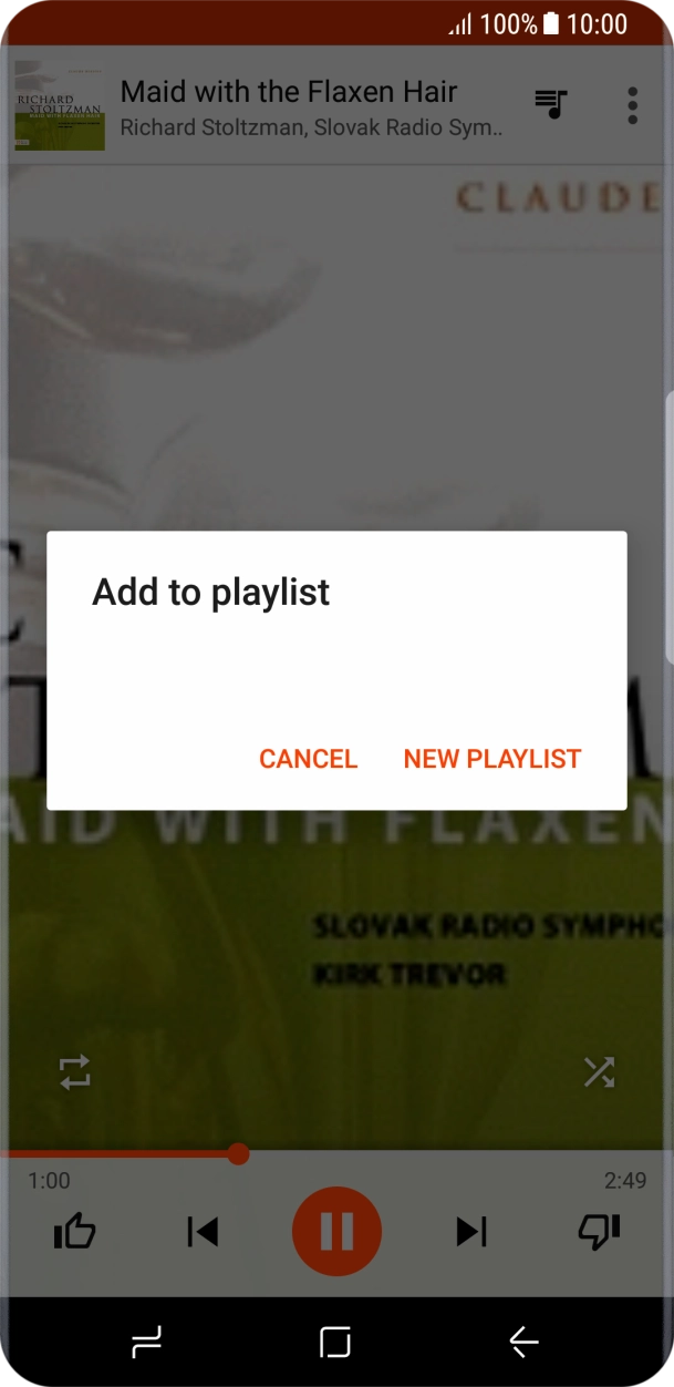 Press NEW PLAYLIST. Press NEW PLAYLIST.