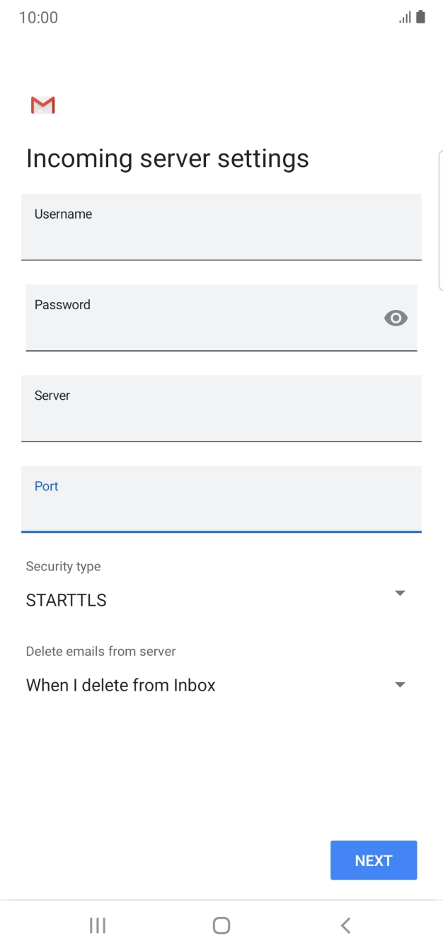 Press the drop down list below 'Security type'.
