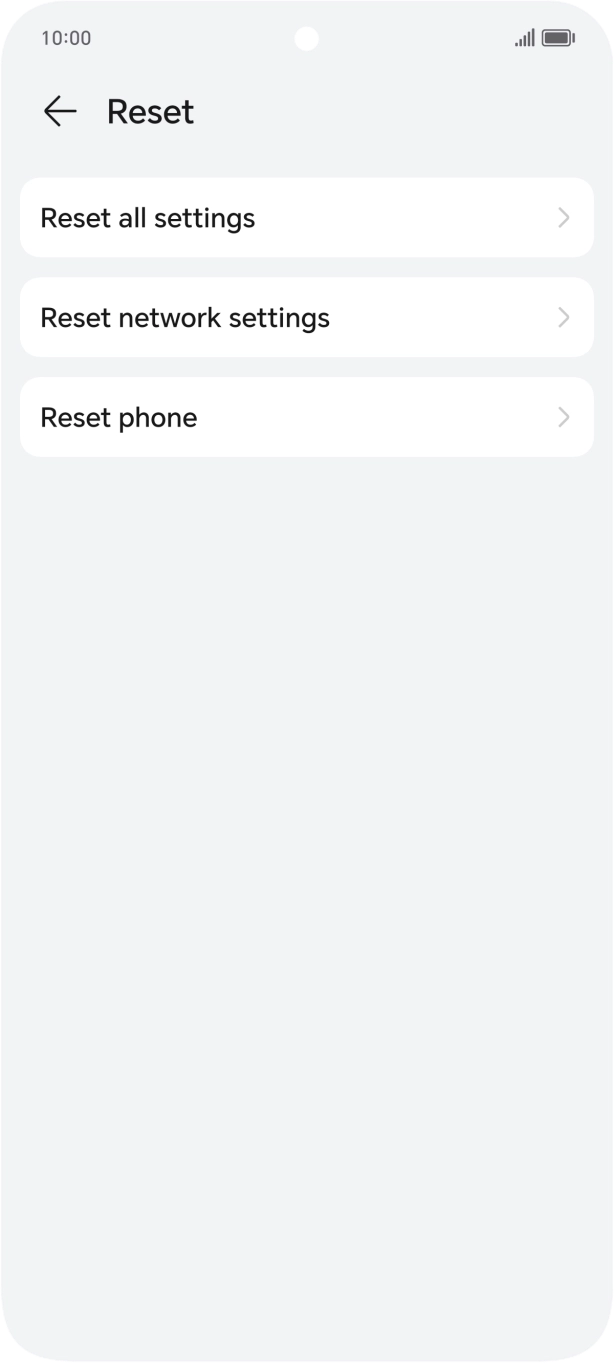Press Reset phone.