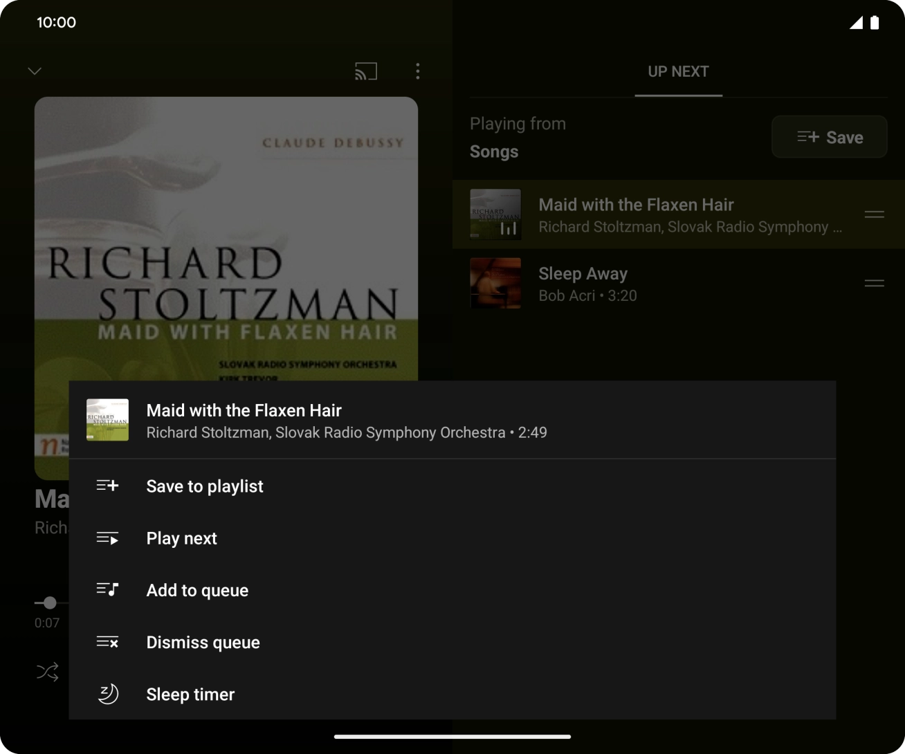 Press Save to playlist.