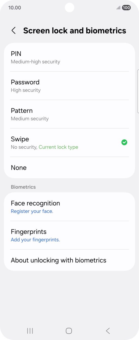 Press Fingerprints. Press Fingerprints.
