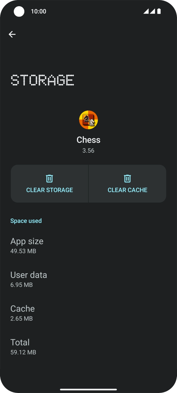 Press CLEAR CACHE.