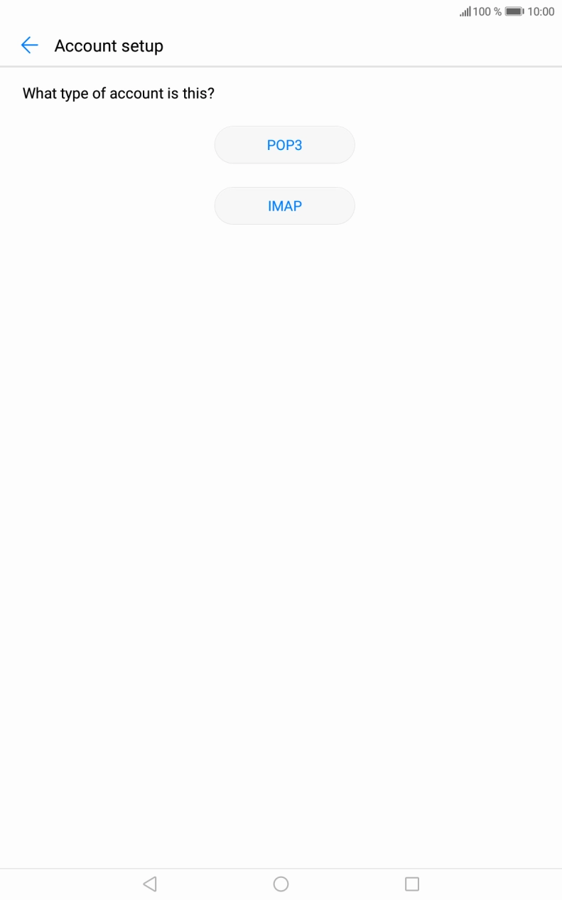 Press IMAP. Press IMAP.