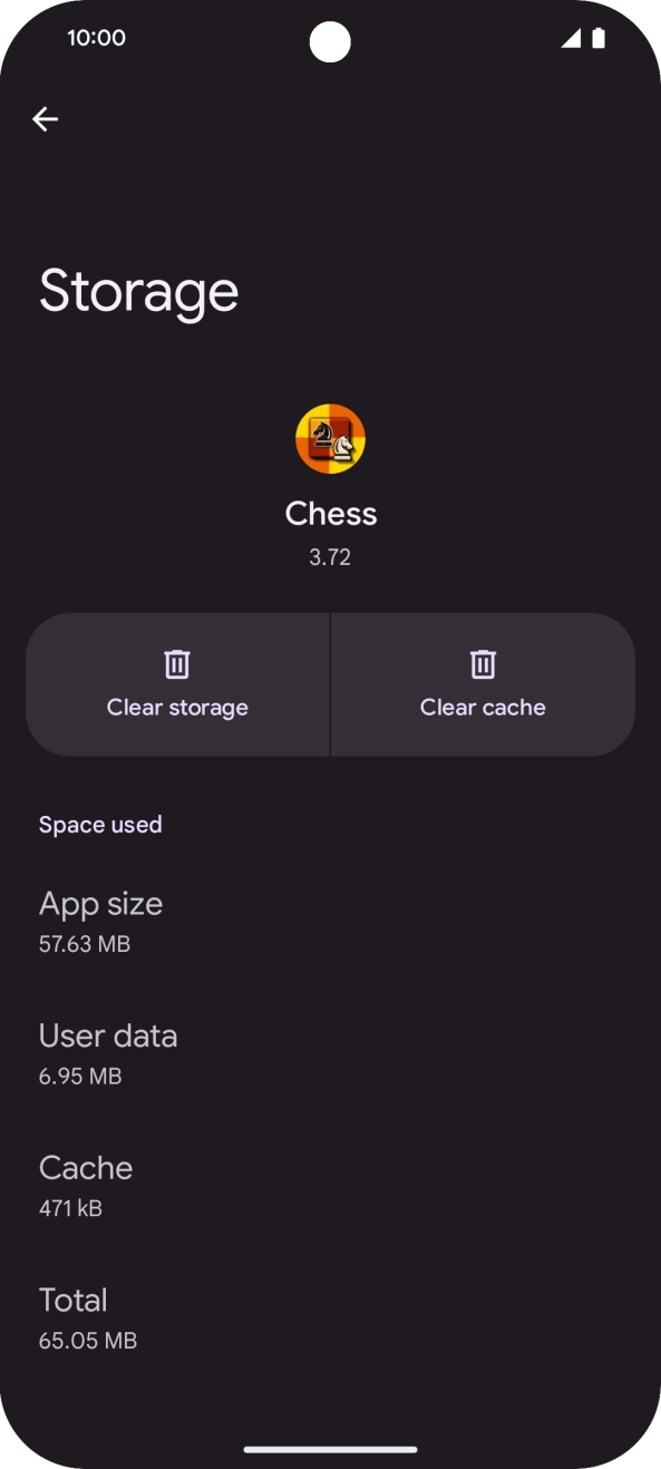 Press Clear cache.