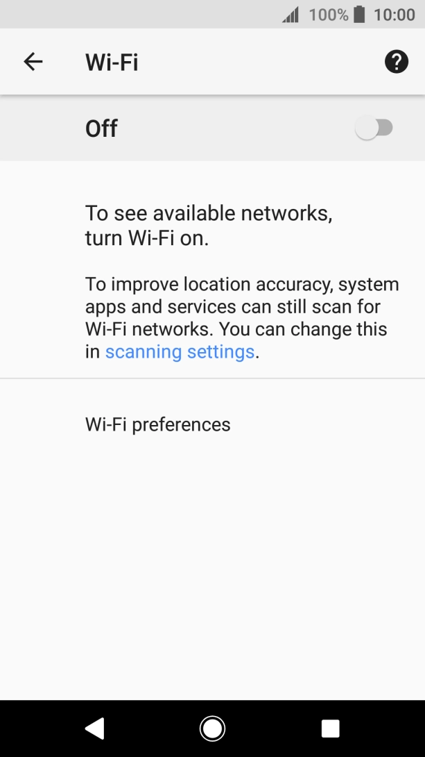Press Wi-Fi preferences. Press Wi-Fi preferences.