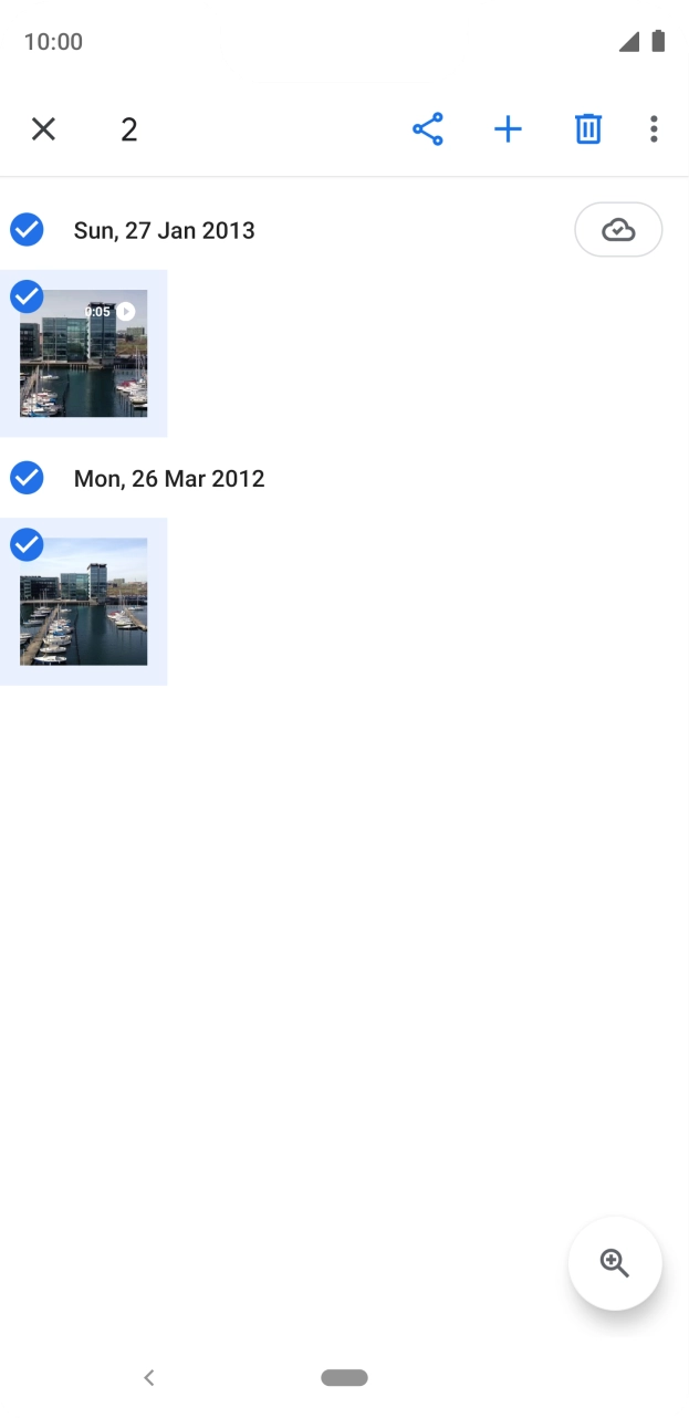 Press the share icon. Press the share icon.