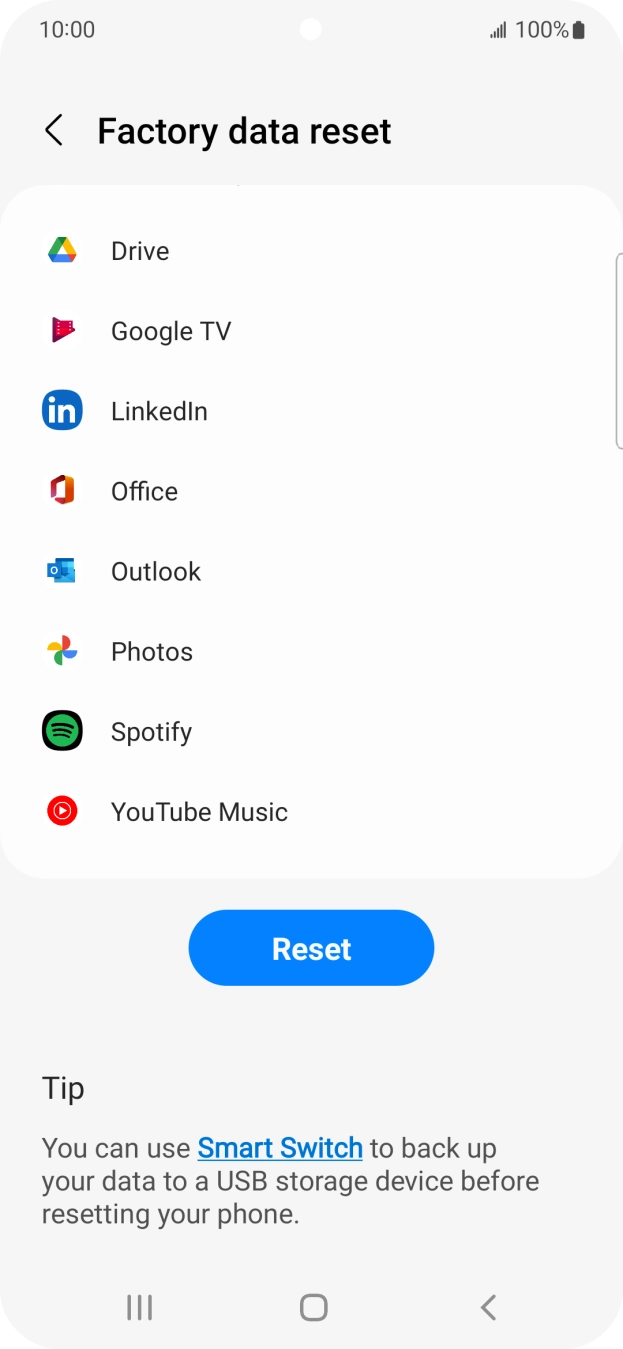 Press Reset.
