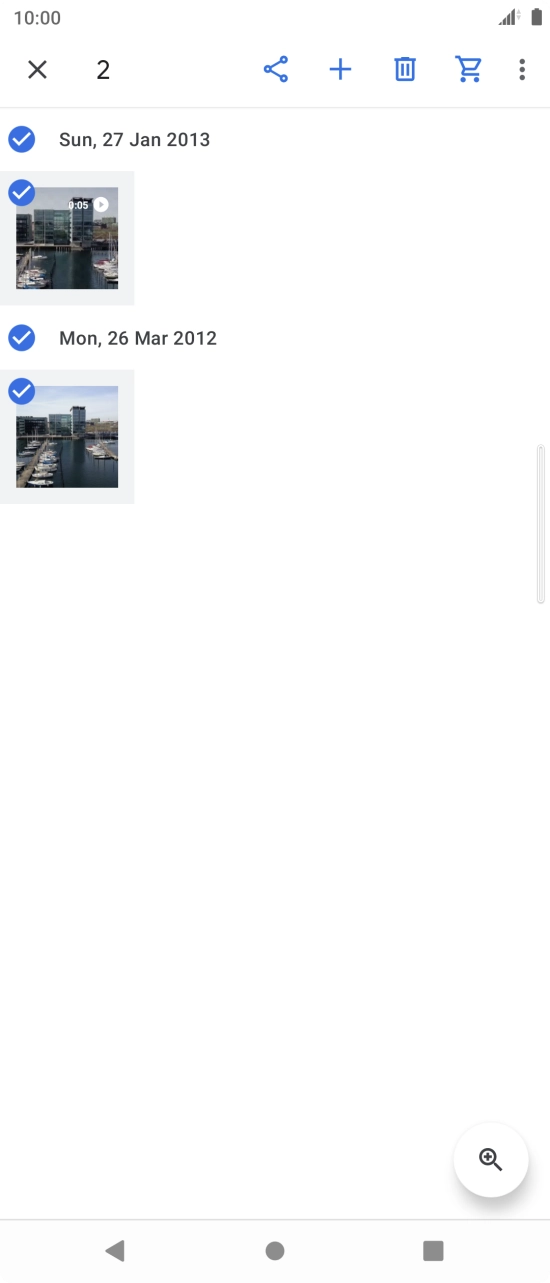 Press the share icon. Press the share icon.