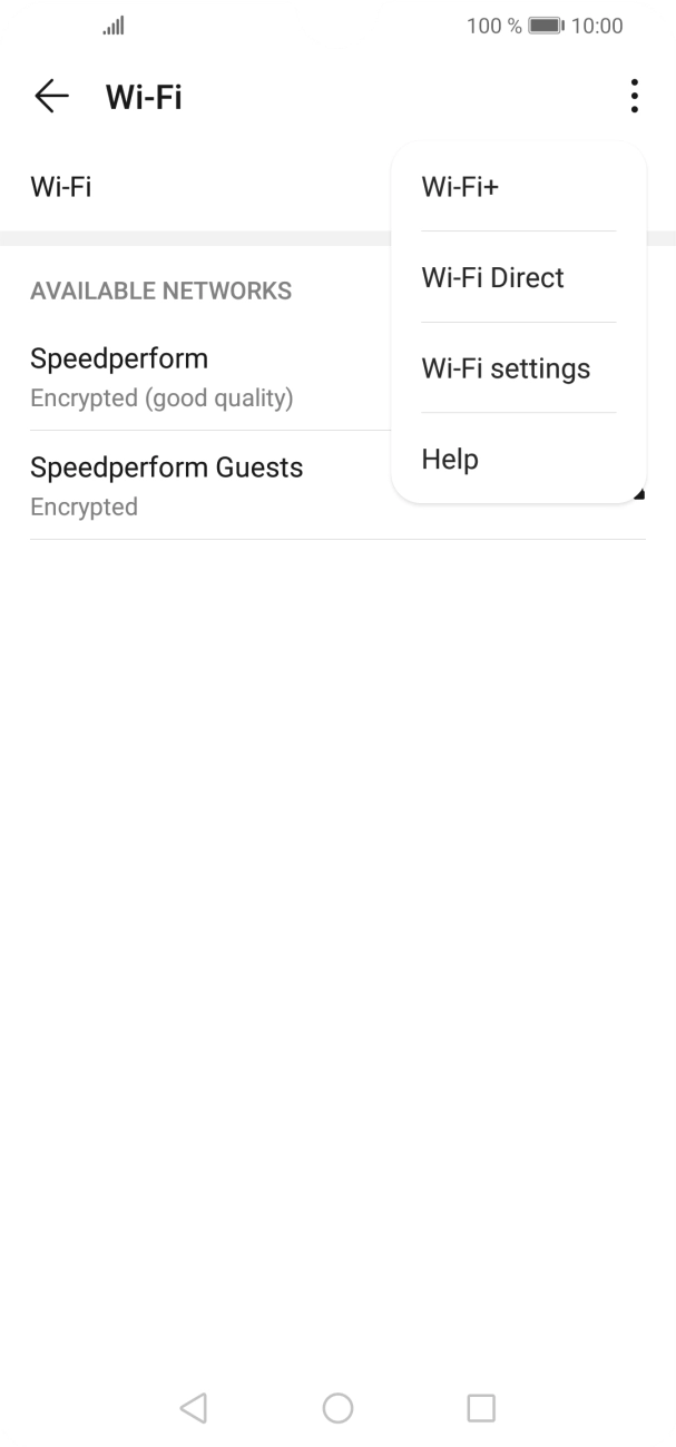 Press Wi-Fi+.