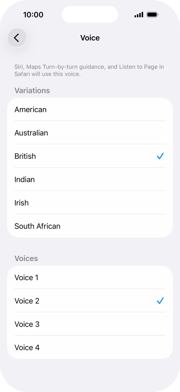 Press the required accent. Press the required accent.