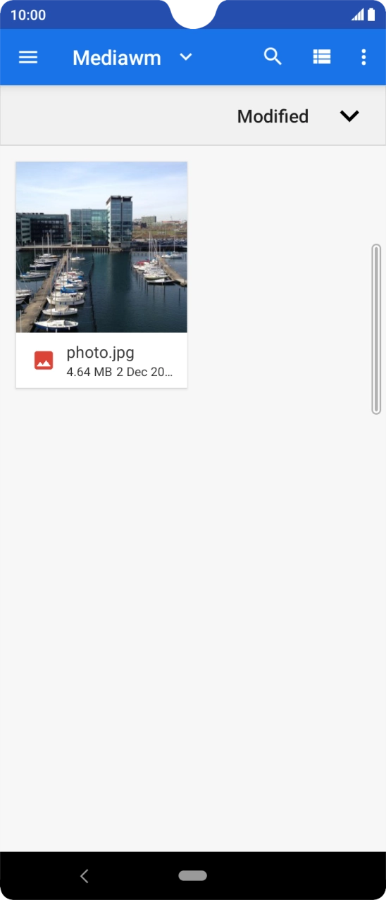 Press the required file.
