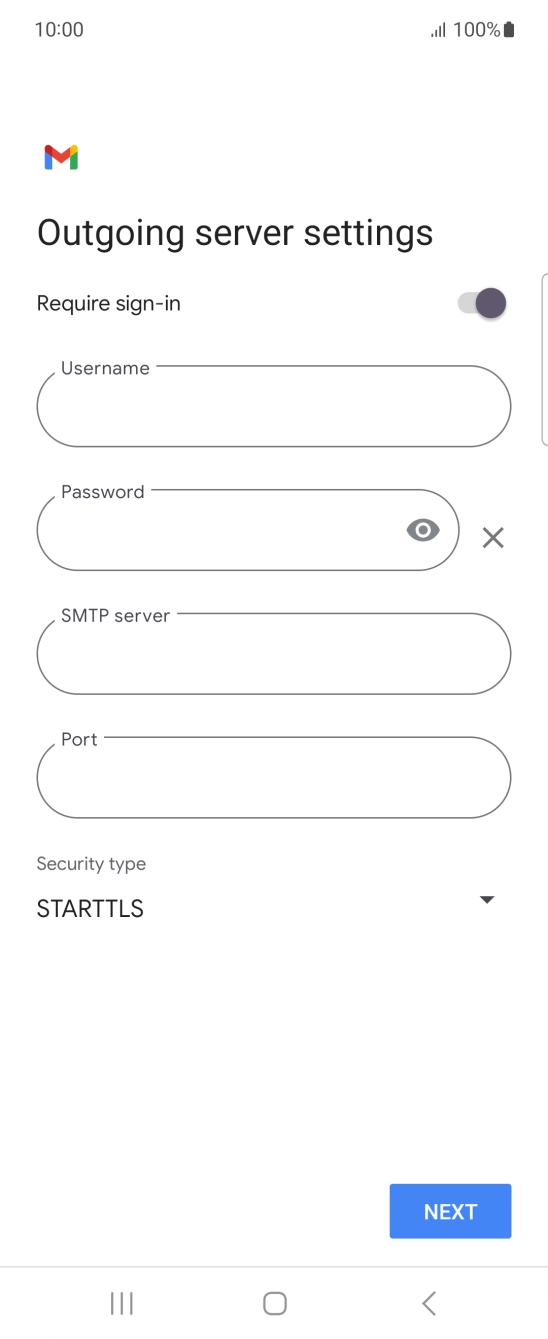 Press the indicator next to 'Require sign-in' to turn on the function.