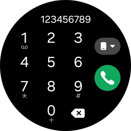 Press the call icon.