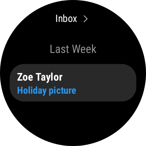 Press the required email to read it.