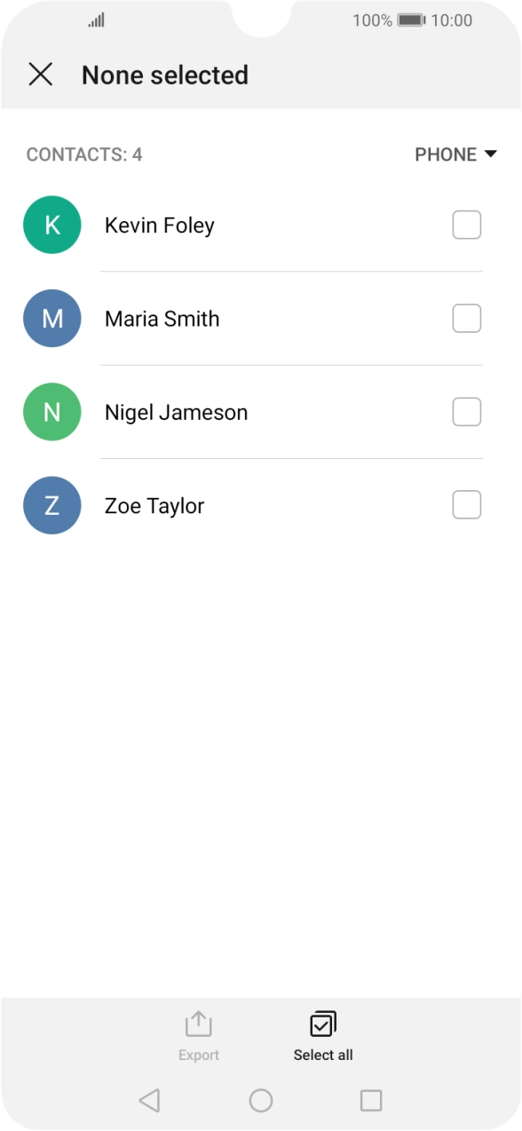 Press Select all.