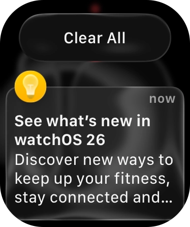 Press the required notification to open it. Press the required notification to open it.