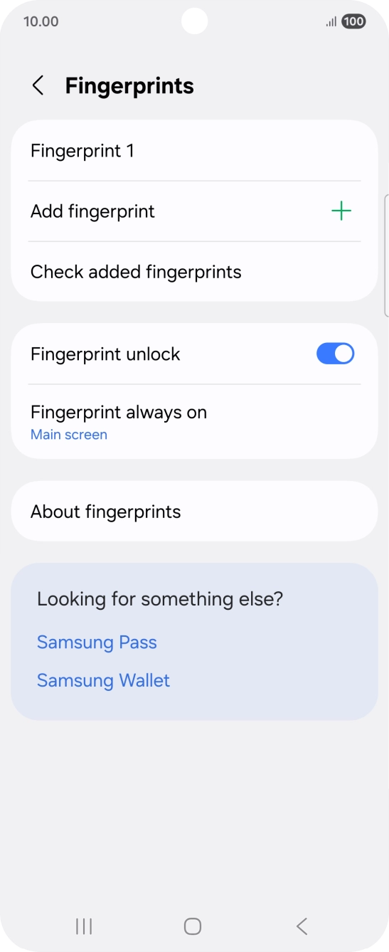 Press the required settings to turn them on or off. Press the required settings to turn them on or off.