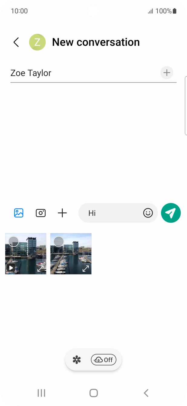 Press the gallery icon and go to the required folder. Press the gallery icon and go to the required folder.