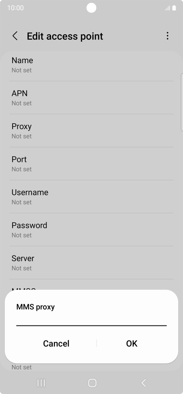 Key in 82.132.254.1 and press OK. Key in 82.132.254.1 and press OK.
