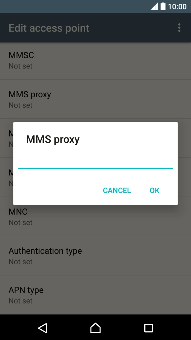 Key in 82.132.254.1 and press OK. Key in 82.132.254.1 and press OK.