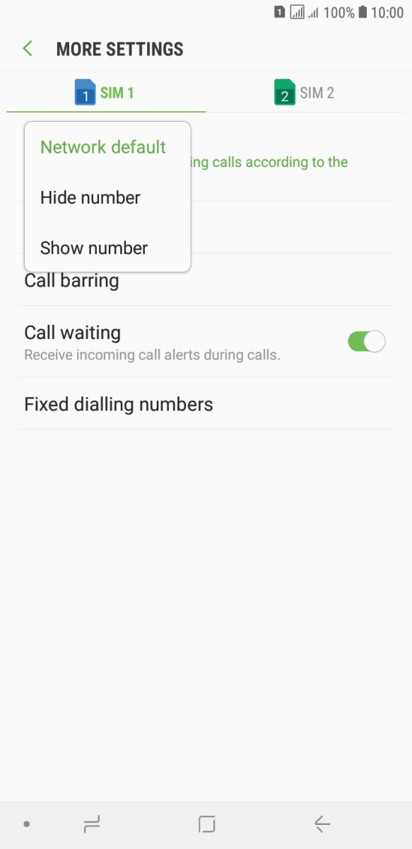 Press Show number to turn on caller identification. Press Show number to turn on caller identification.