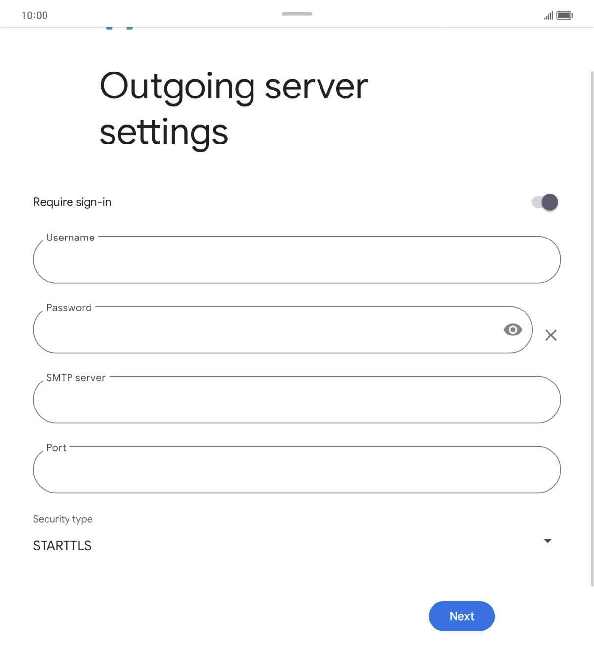 Press the indicator next to 'Require sign-in' to turn on the function.