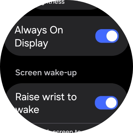 Press the indicator next to 'Always On Display' to turn the function on or off.