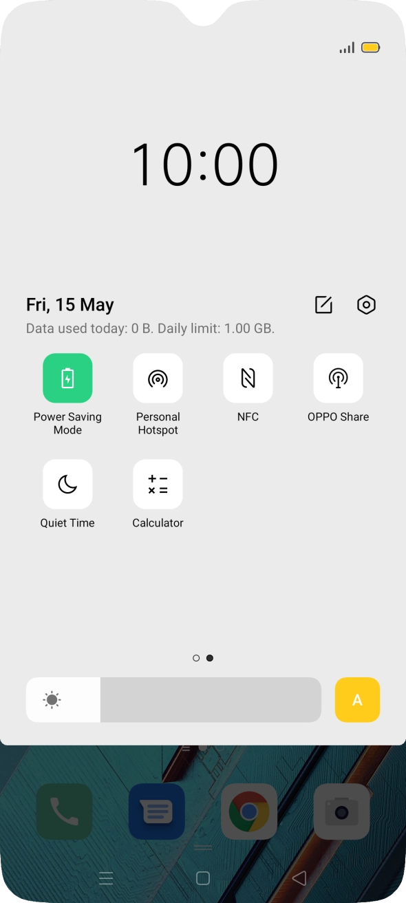 Press the Home key to return to the home screen.