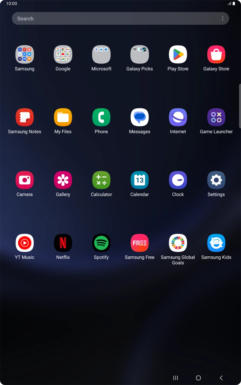 Press Samsung. Press Samsung.