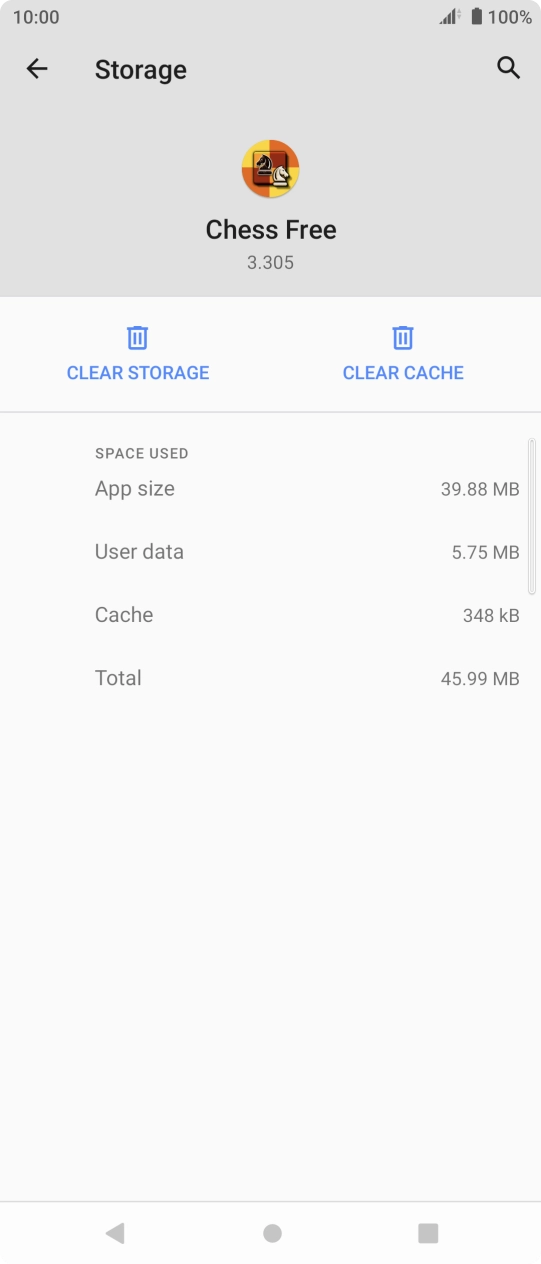 Press CLEAR CACHE.