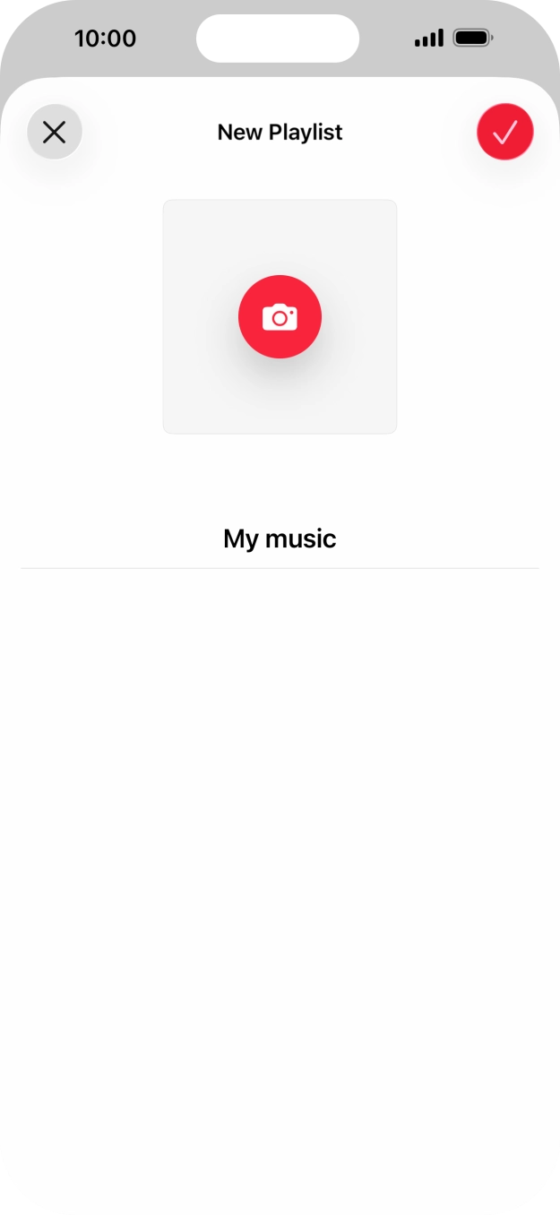Press the confirm icon. Press the confirm icon.