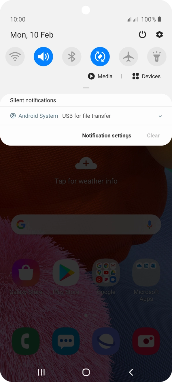 Press Android system. Press Android system.