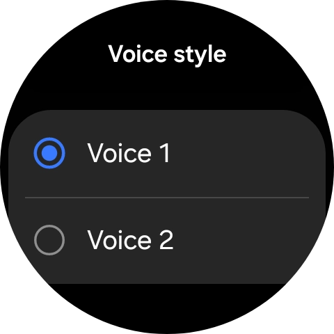 Press the required voice.