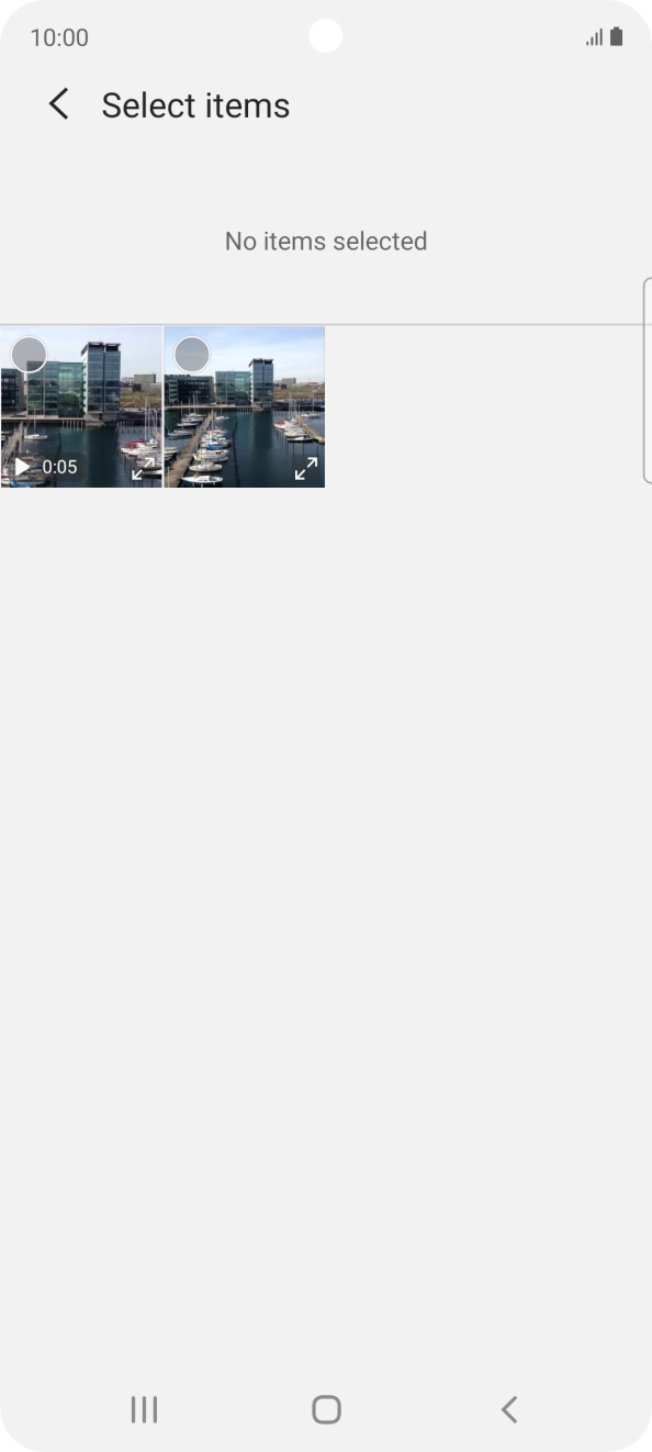 Press the required picture. Press the required picture.