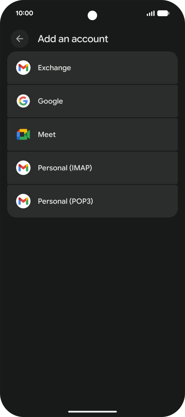 Press Google.