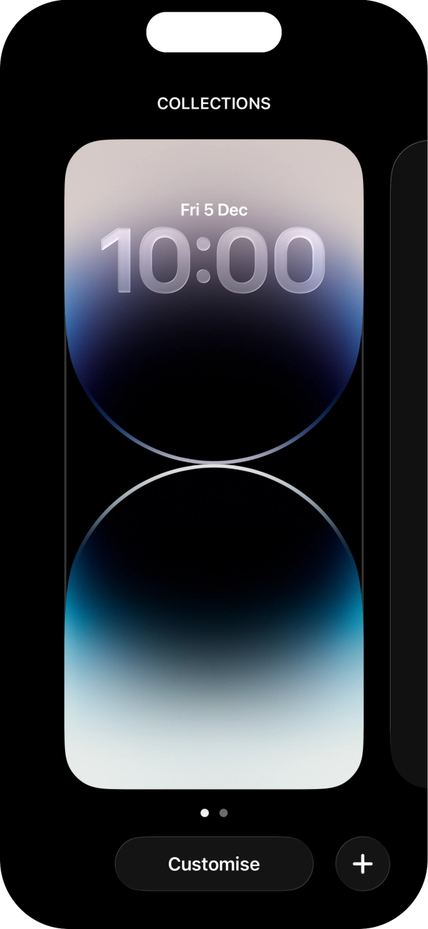Press the add icon. Press the add icon.