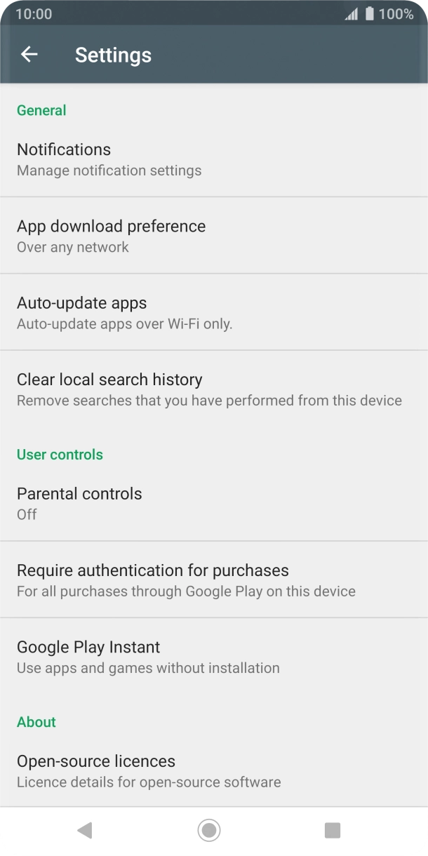 Press Auto-update apps. Press Auto-update apps.