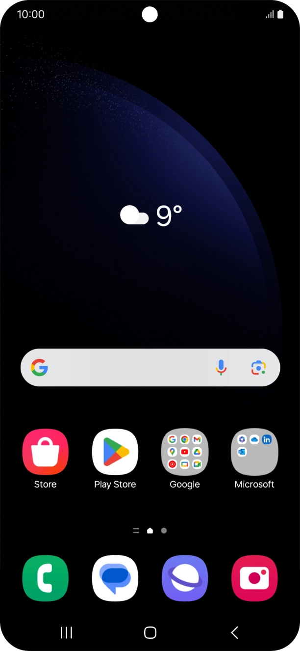 Slide two fingers downwards starting from the top of the screen.