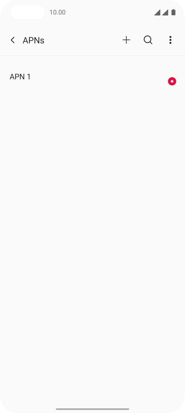 Press the add icon. Press the add icon.
