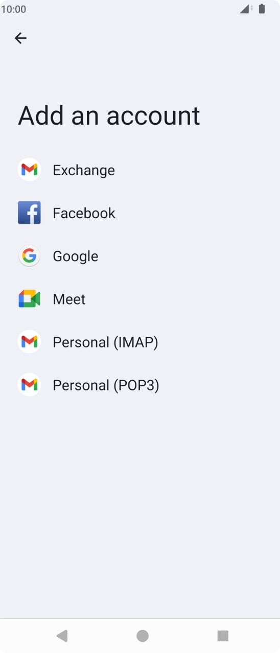 Press Google.