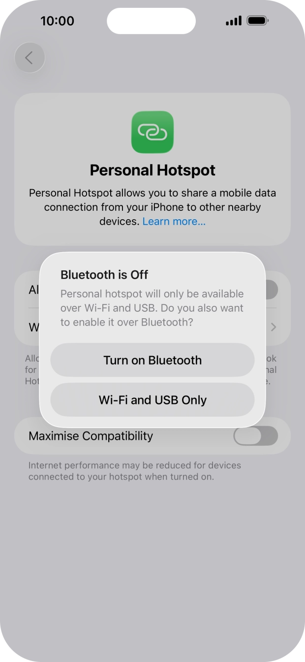 If WiFi is turned on, press Wi-Fi and USB Only. If WiFi is turned on, press Wi-Fi and USB Only.
