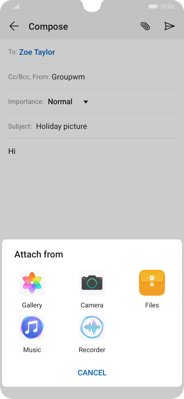 Press Files and go to the required folder.
