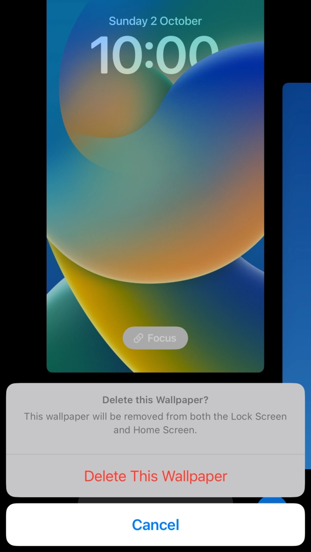 Press Delete This Wallpaper.